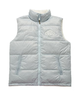 REVERSIBLE SLEEVELESS VEST YAYO WHITE / SKY BLUE