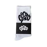 CREW LOGO ESSENTIAL WHITE SOCKS