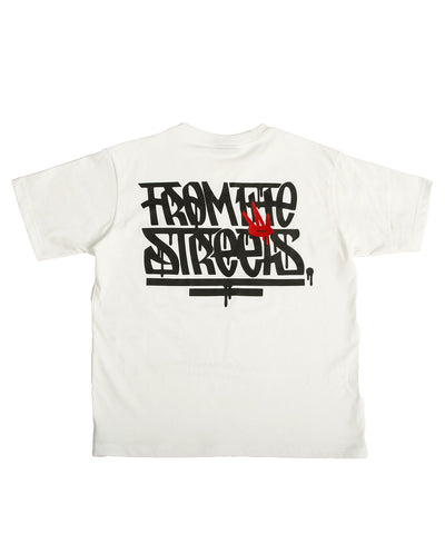 FTS Drip Script T-Shirt White Print