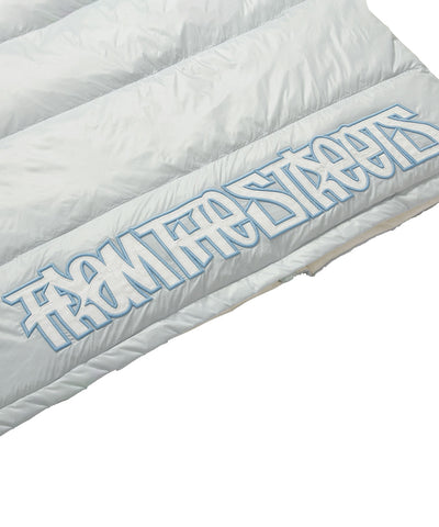 REVERSIBLE SLEEVELESS VEST  YAYO WHITE / SKY BLUE