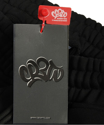 OG SMALL LOGO TRACKPANTS CUFFED BLACK - WHITE/BLUE