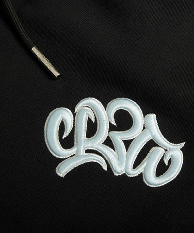 OG SMALL LOGO TRACKPANTS CUFFED BLACK - WHITE/BLUE