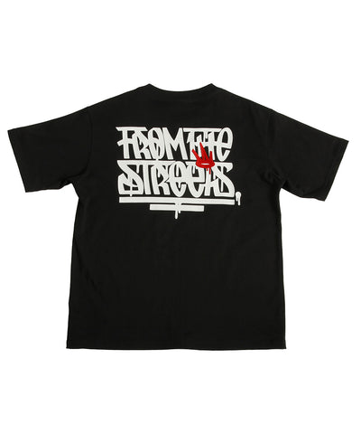 FTS Drip Script T-Shirt Black Print